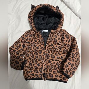 Girls Leopard Jacket